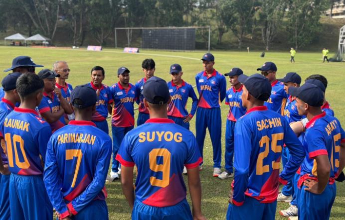 एसिसी यु-१६ कप क्रिकेट : सिंगापुरमाथि नेपालको ६ विकेटले जित