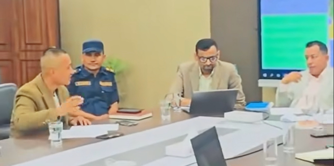 विपद् व्यवस्थापन बैठकमा पुगेका सुदन गुरुङले कर्मचारीलाई दिए ठडाे निर्देशन