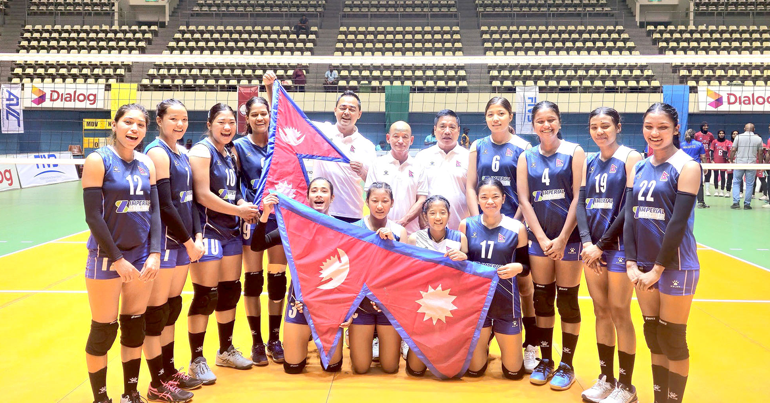 नेपाल काभा यू–१९ महिला भलिबल च्याम्पियनसिपमा उपविजेता